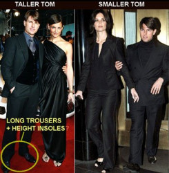Tom Cruise  5' 7"
