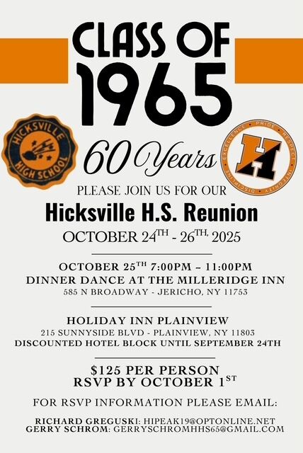 Class of 1965 Reunion Flyer
