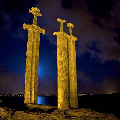 15. Sverd i fjell Giant                                         Sword Monument in Norway...