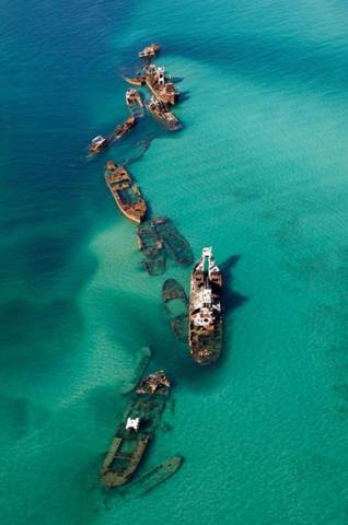 29. Moreton Island,                                         Queensland, Australia. It's a                                         man made scuttle structure so                                         ...