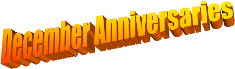 December Anniversaries