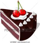 Clipart - chocolate cake. Fotosearch - Search Clip Art, Illustration Murals, Drawings and Vector EPS Graphics Images