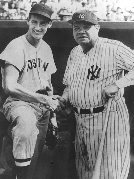 Ted                                                          Williams and                                                          Babe Ruth